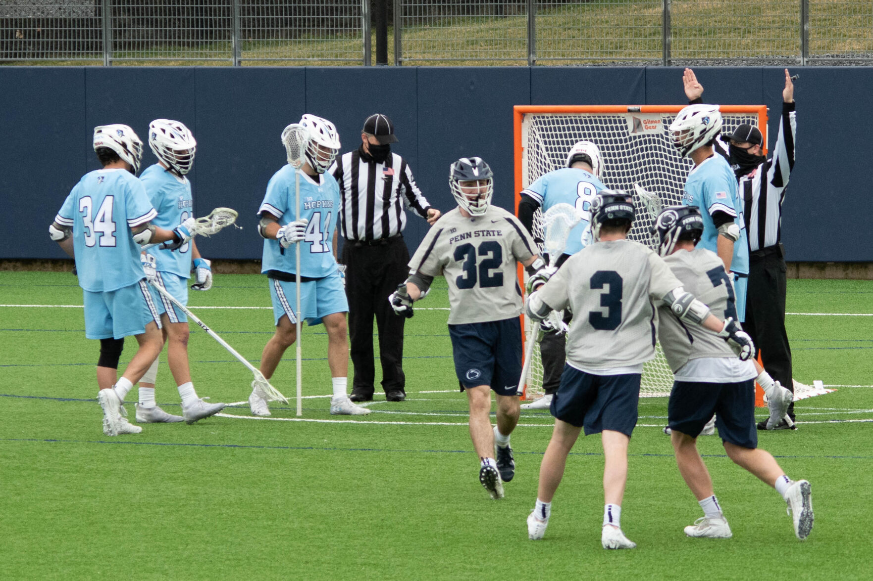 Penn State MLAX Vs Johns Hopkins - O'Keefe (3) Sickler (32) Malone (7)